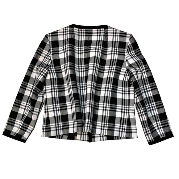Nine West Plaid Tartan Print Blazer - Picture 5 of 5